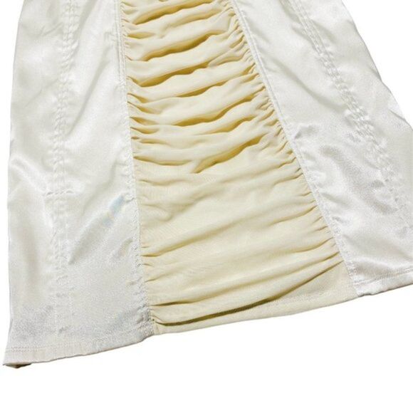 Foxy Jeans Women's Satin Strapless Dress Y2K - Picture 3 of 4